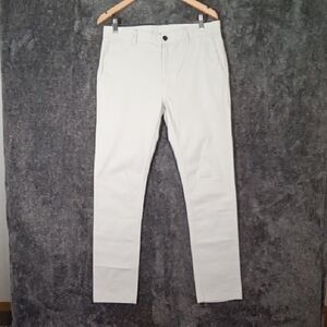 Outerknown Mens S.E.A Legs Pants Off White Organic Cotton Size 31